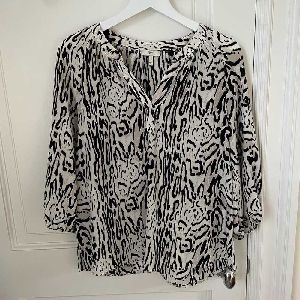 Joie Leopard Blouse